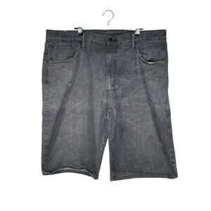 Levis 569 Mens W38 Gray Denim Shorts